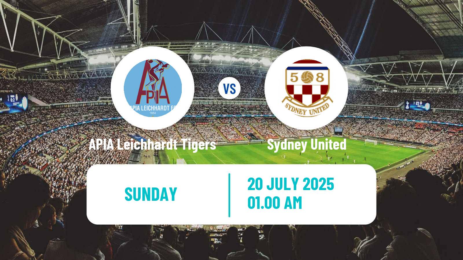 Soccer Australian NPL NSW APIA Leichhardt Tigers - Sydney United