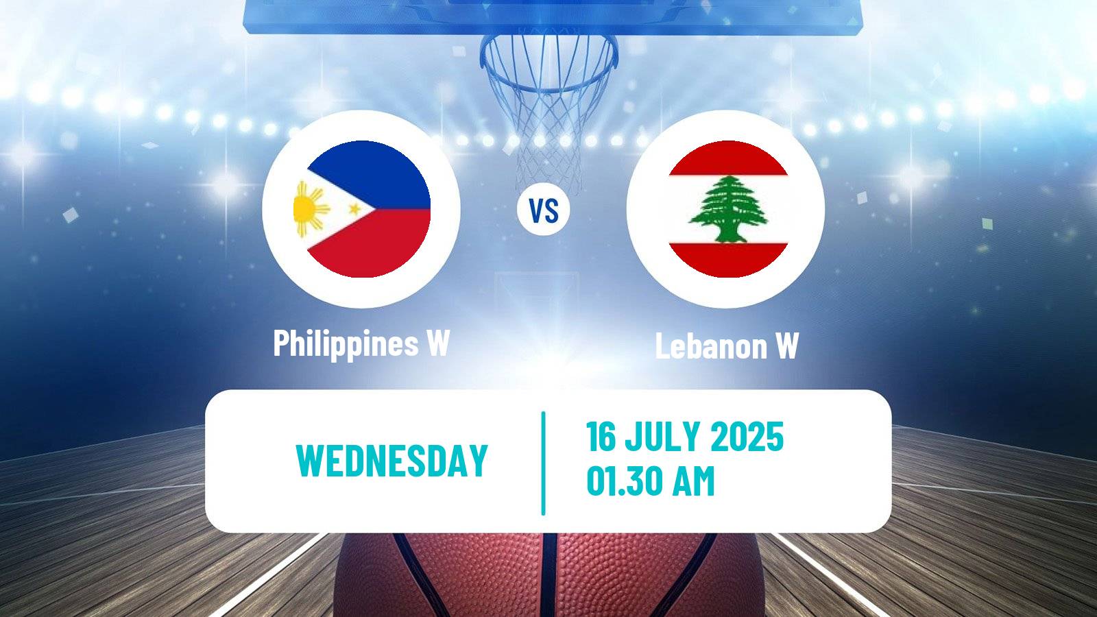 Basketball Asia Cup Basketball Women Philippines W - Lebanon W