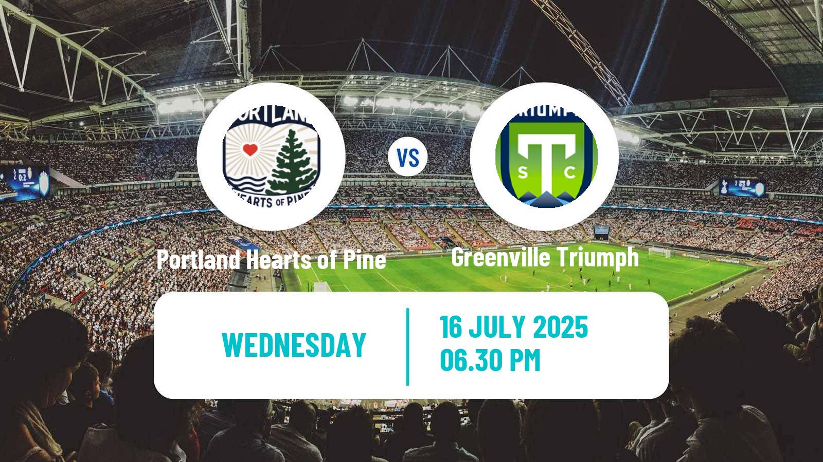 Soccer USL League One Portland Hearts of Pine - Greenville Triumph