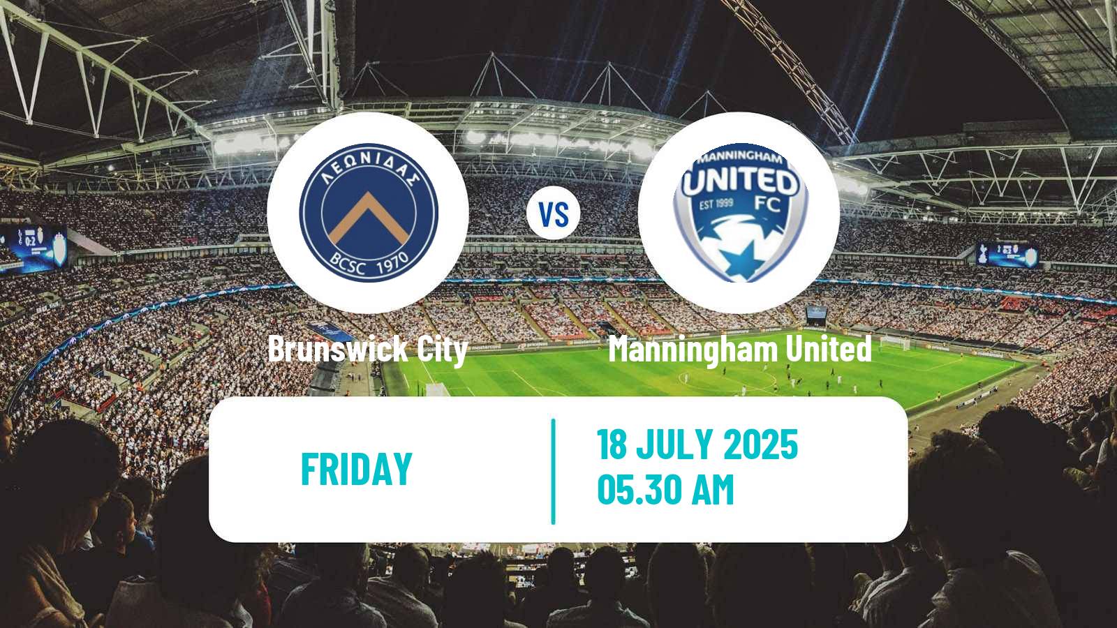 Soccer Australian Victoria Premier League Brunswick City - Manningham United
