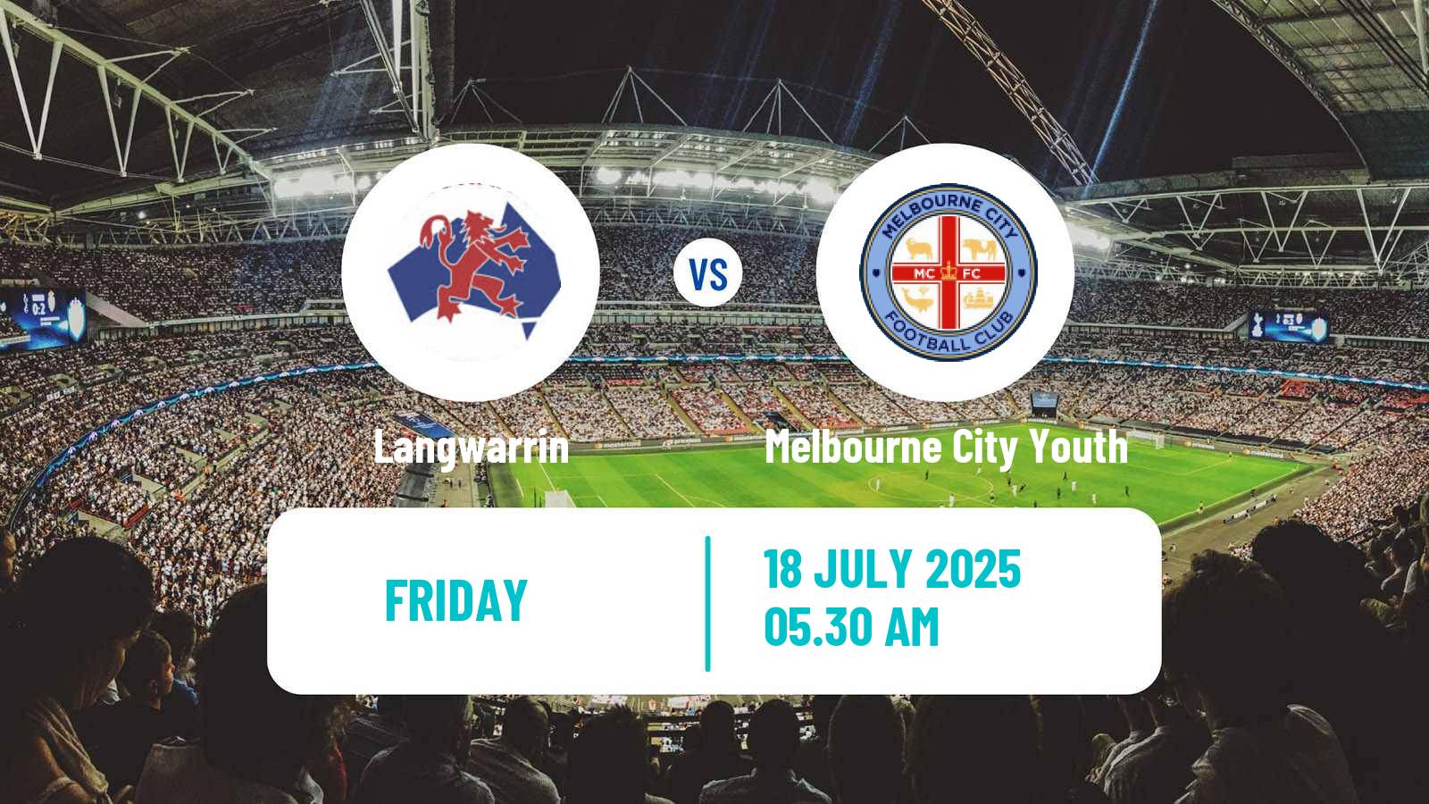 Soccer Australian Victoria Premier League Langwarrin - Melbourne City Youth
