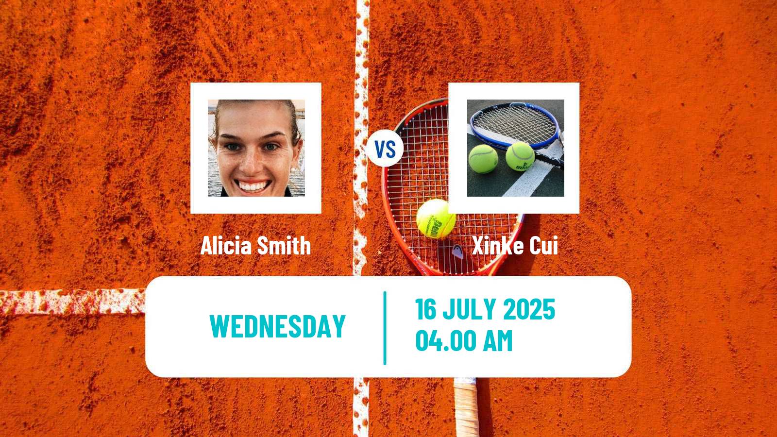 Tennis ITF W15 Luan Women Alicia Smith - Xinke Cui