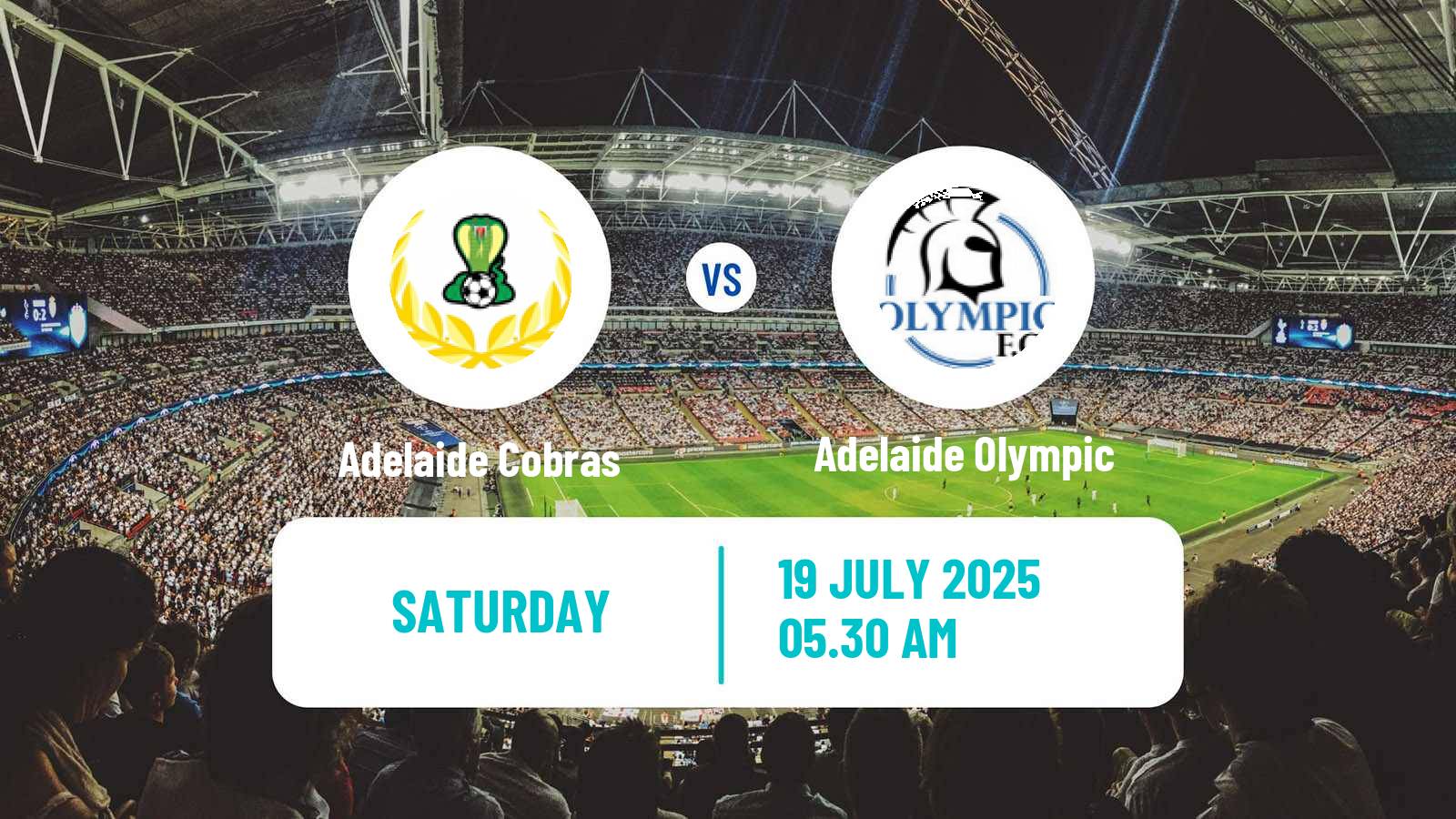 Soccer Australian SA State League Adelaide Cobras - Adelaide Olympic