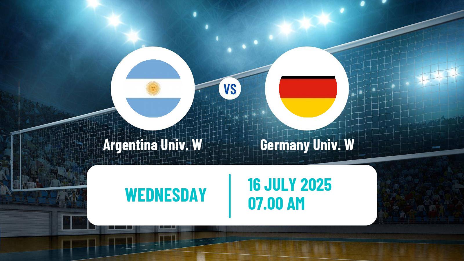 Volleyball Universiade Volleyball Women Argentina Univ. W - Germany Univ. W