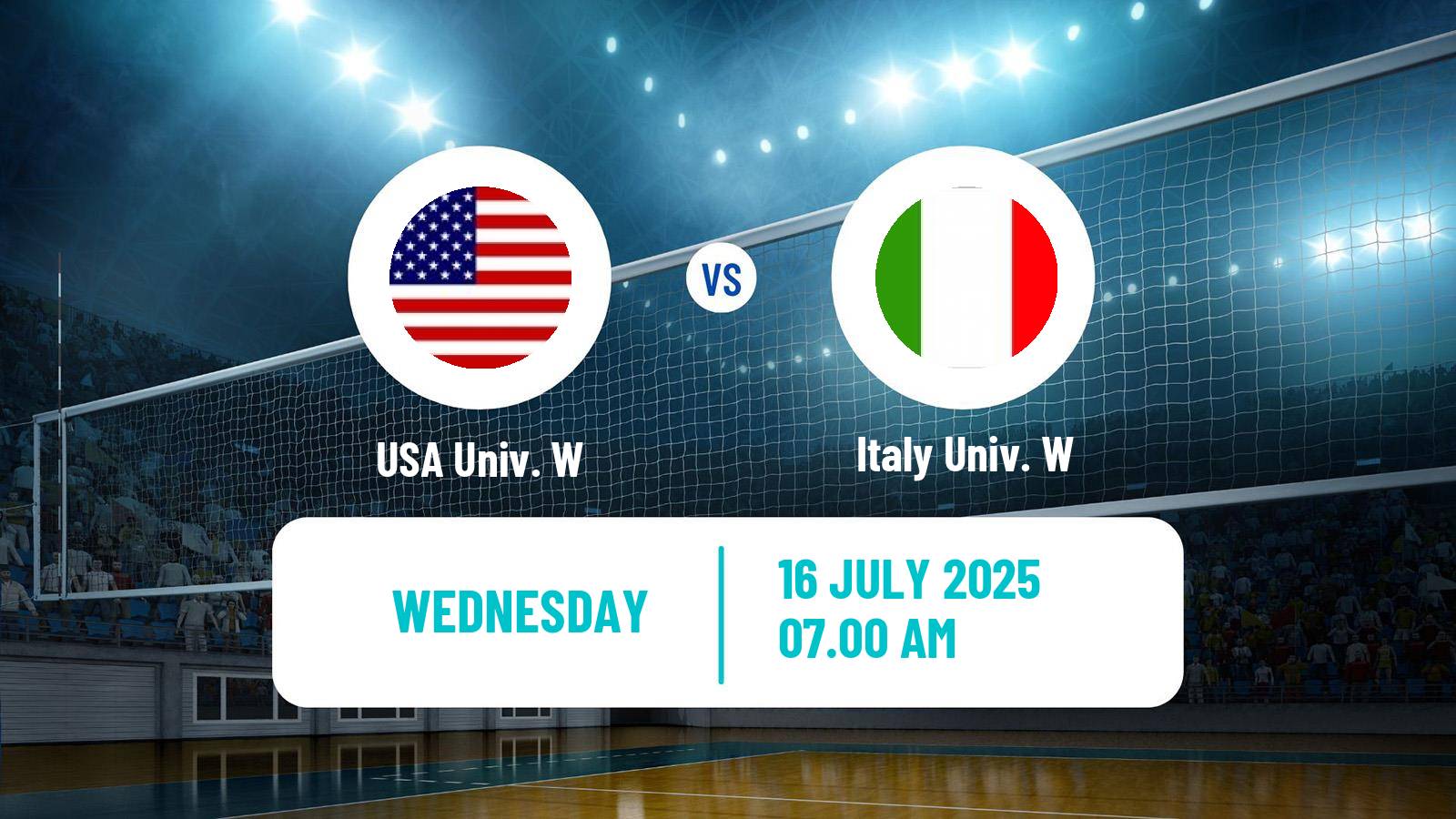 Volleyball Universiade Volleyball Women USA Univ. W - Italy Univ. W