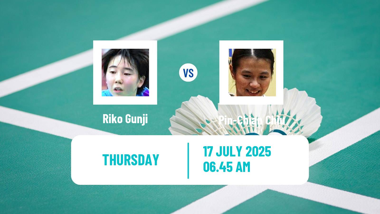Badminton BWF World Tour Japan Open Women Riko Gunji - Pin-Chian Chiu