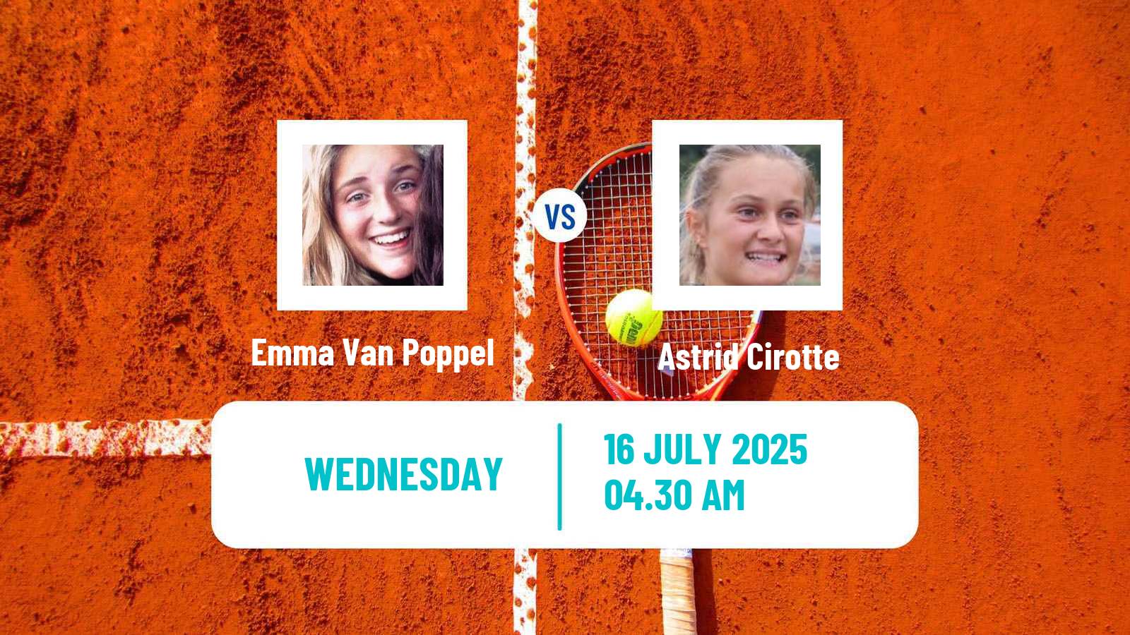 Tennis ITF W15 Hillcrest 2 Women Emma Van Poppel - Astrid Cirotte