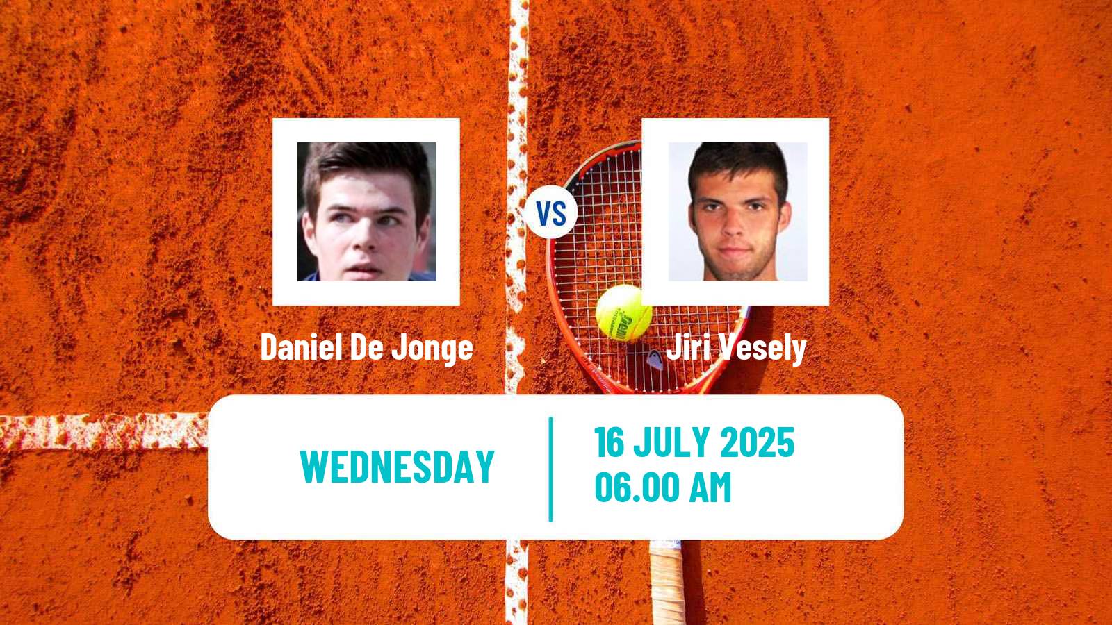Tennis ITF M15 Uslar Men Daniel De Jonge - Jiri Vesely