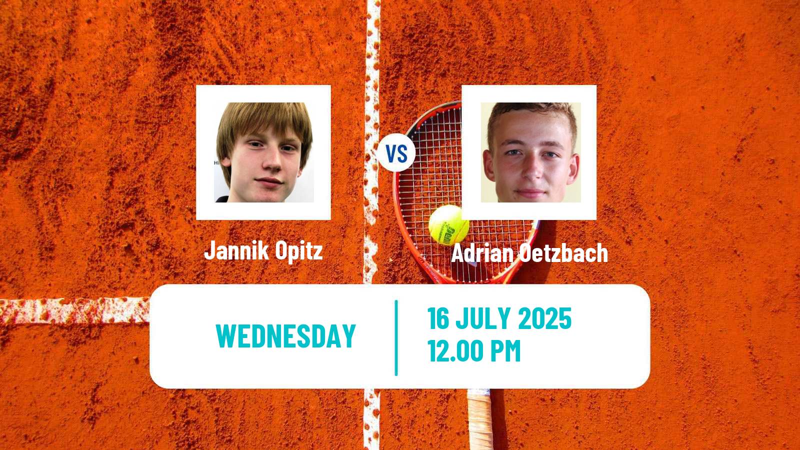 Tennis ITF M15 Uslar Men Jannik Opitz - Adrian Oetzbach