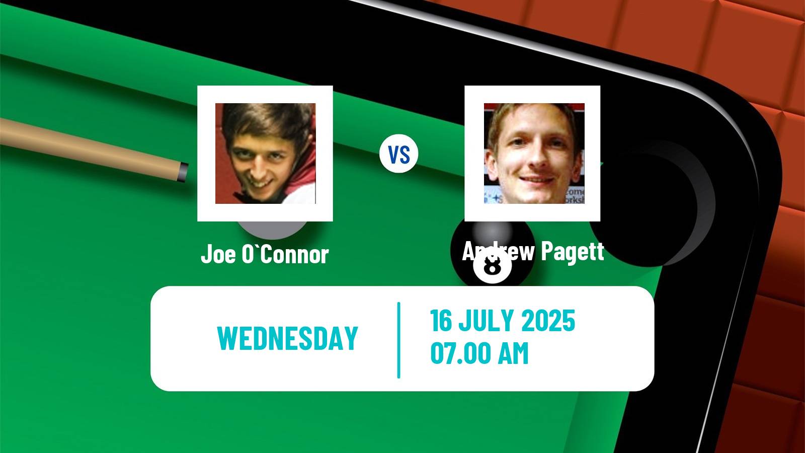 Snooker Championship League Joe O`Connor - Andrew Pagett