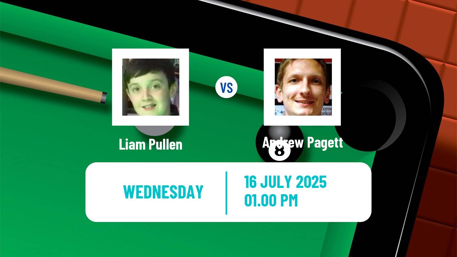 Snooker Championship League Liam Pullen - Andrew Pagett