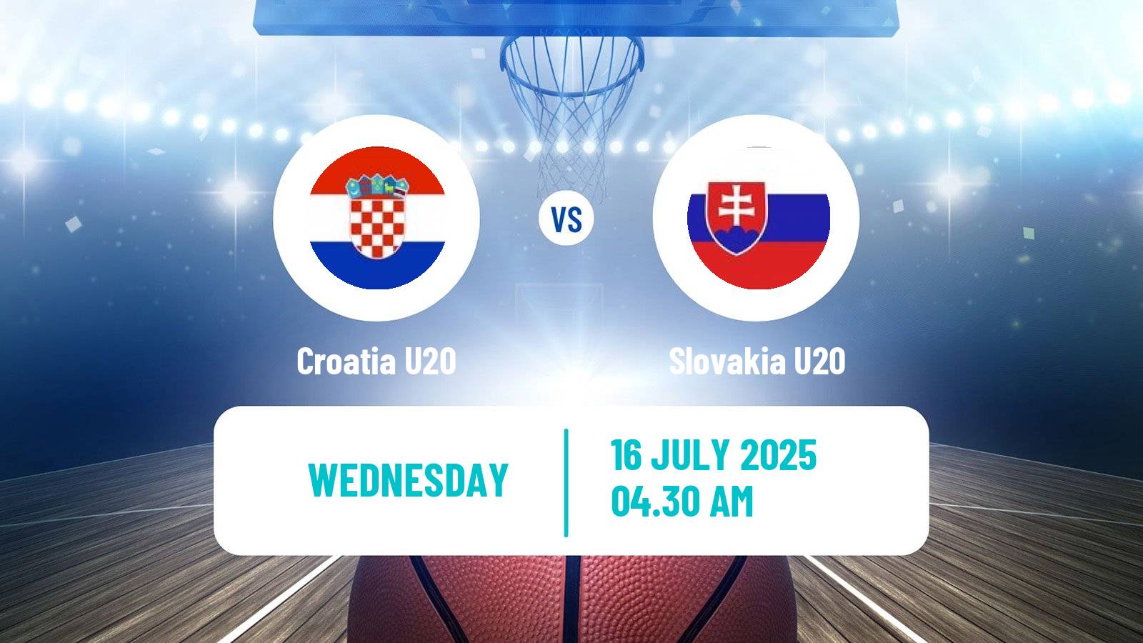 Basketball EuroBasket U20 B Croatia U20 - Slovakia U20