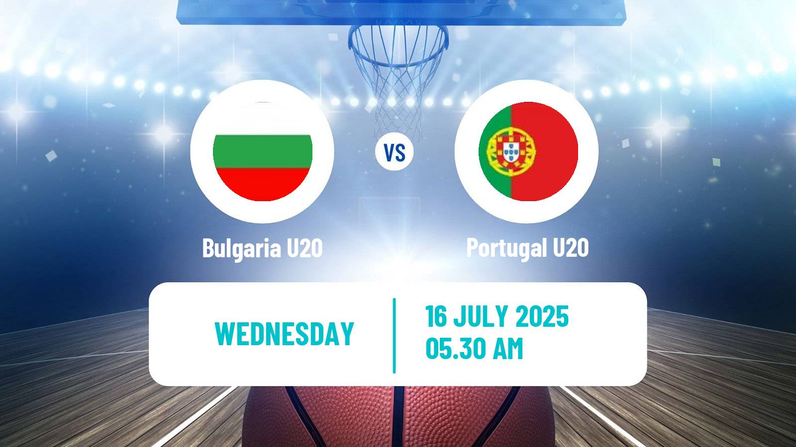 Basketball EuroBasket U20 B Bulgaria U20 - Portugal U20