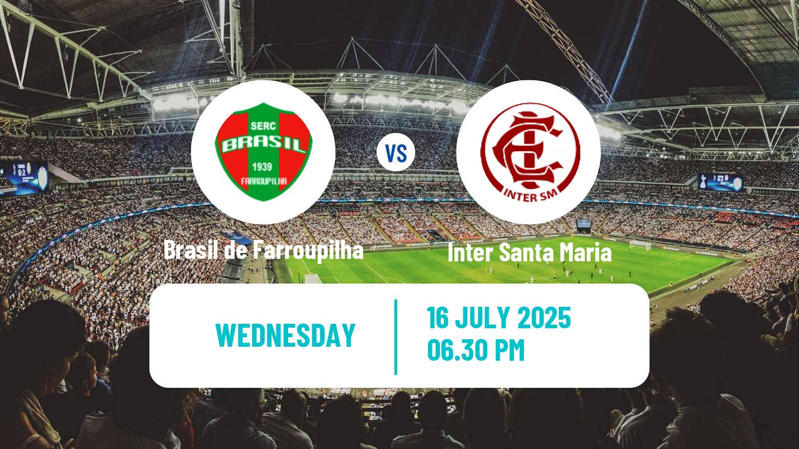 Soccer Brazilian Campeonato Gaucho 2 Brasil de Farroupilha - Inter Santa Maria