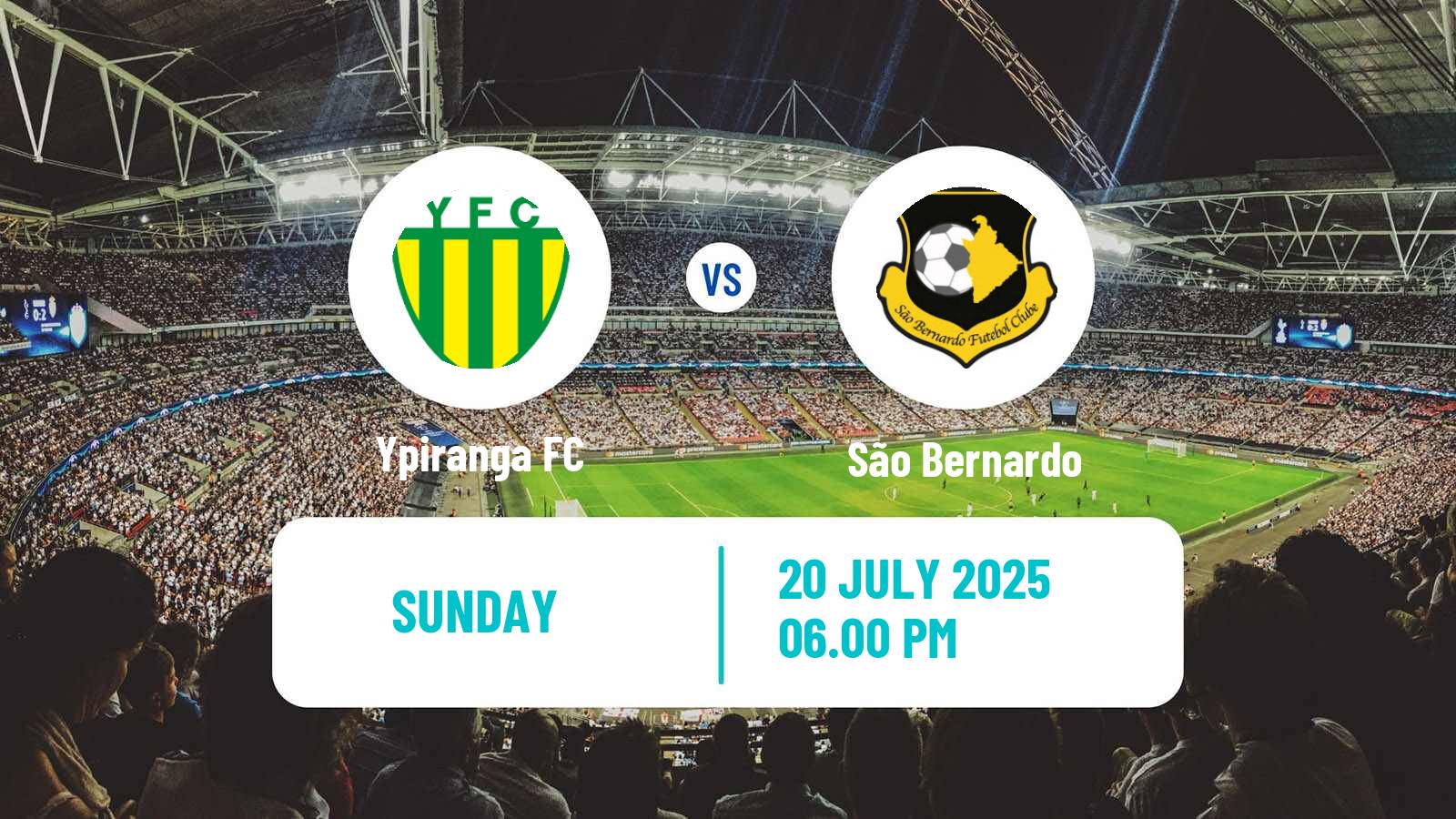 Soccer Brazilian Serie C Ypiranga - São Bernardo