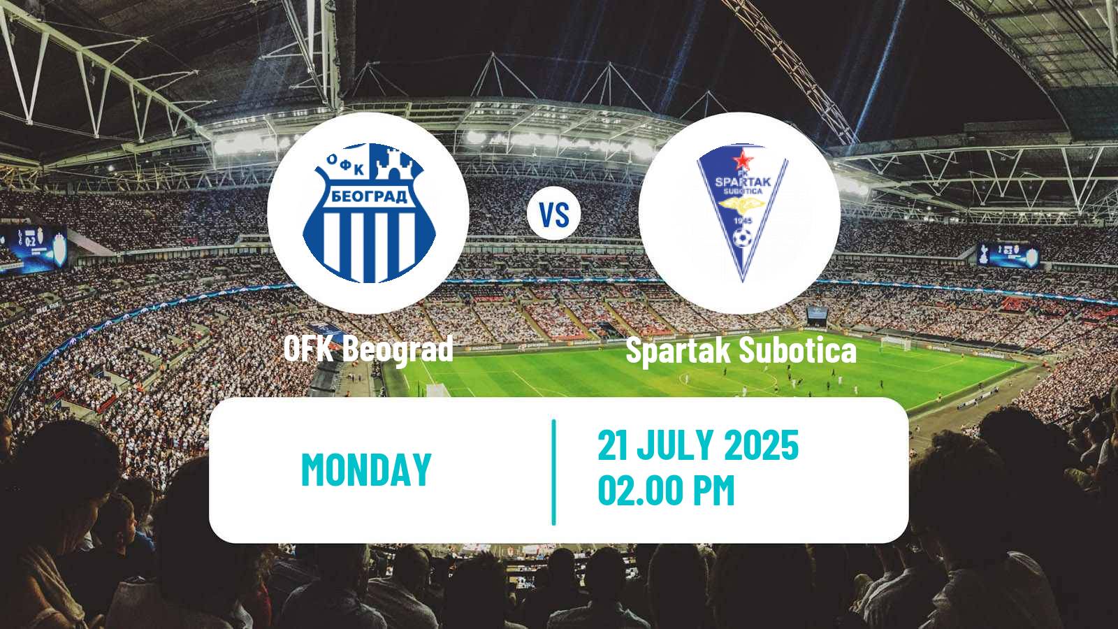 Soccer Serbian Superliga OFK Beograd - Spartak Subotica
