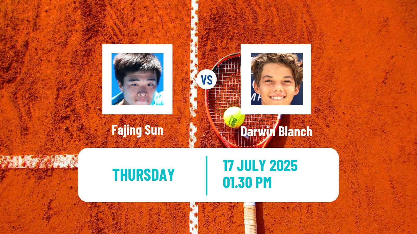 Tennis Pozoblanco Challenger Men Fajing Sun - Darwin Blanch