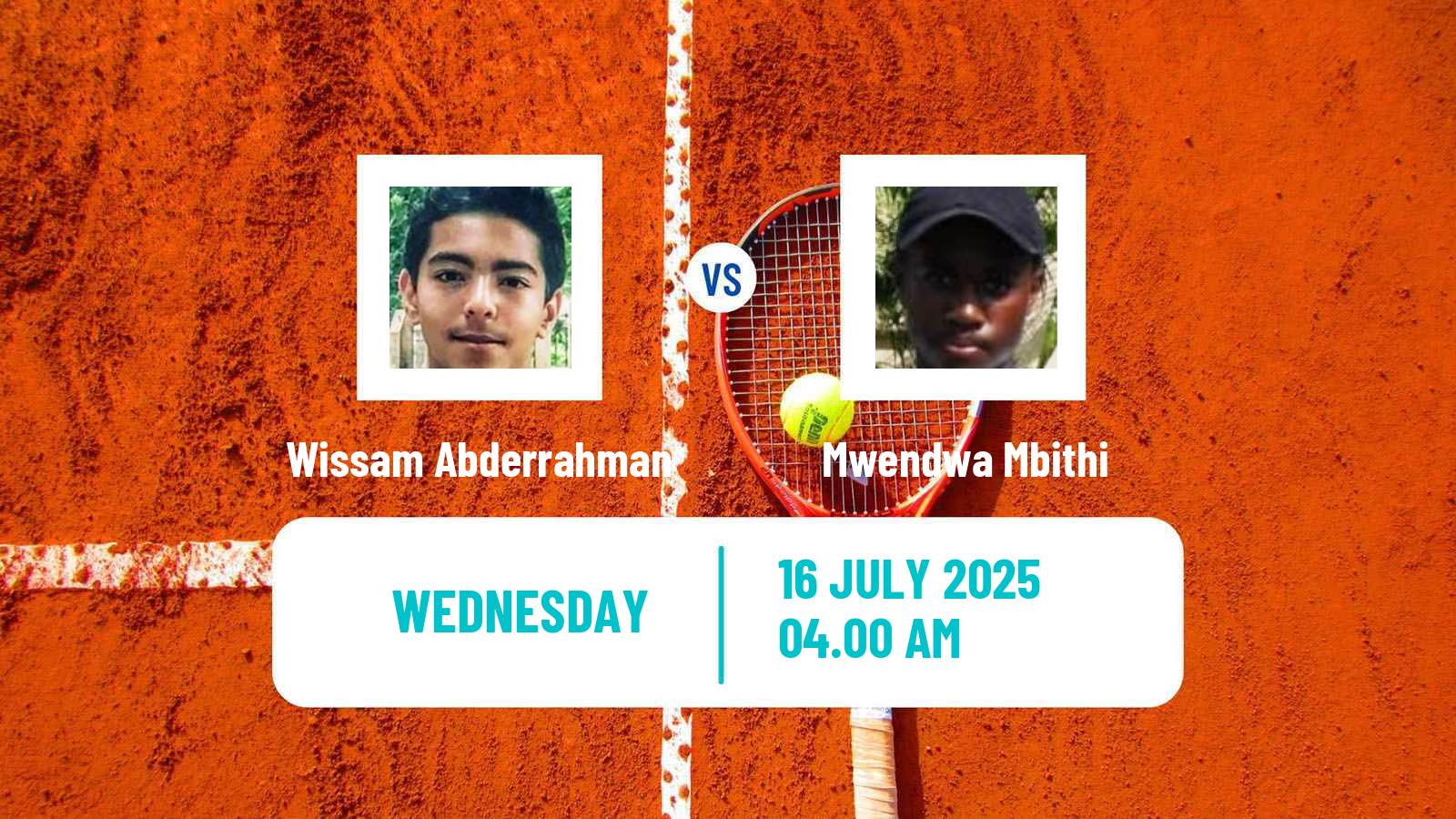 Tennis ITF M15 Monastir 28 Men Wissam Abderrahman - Mwendwa Mbithi