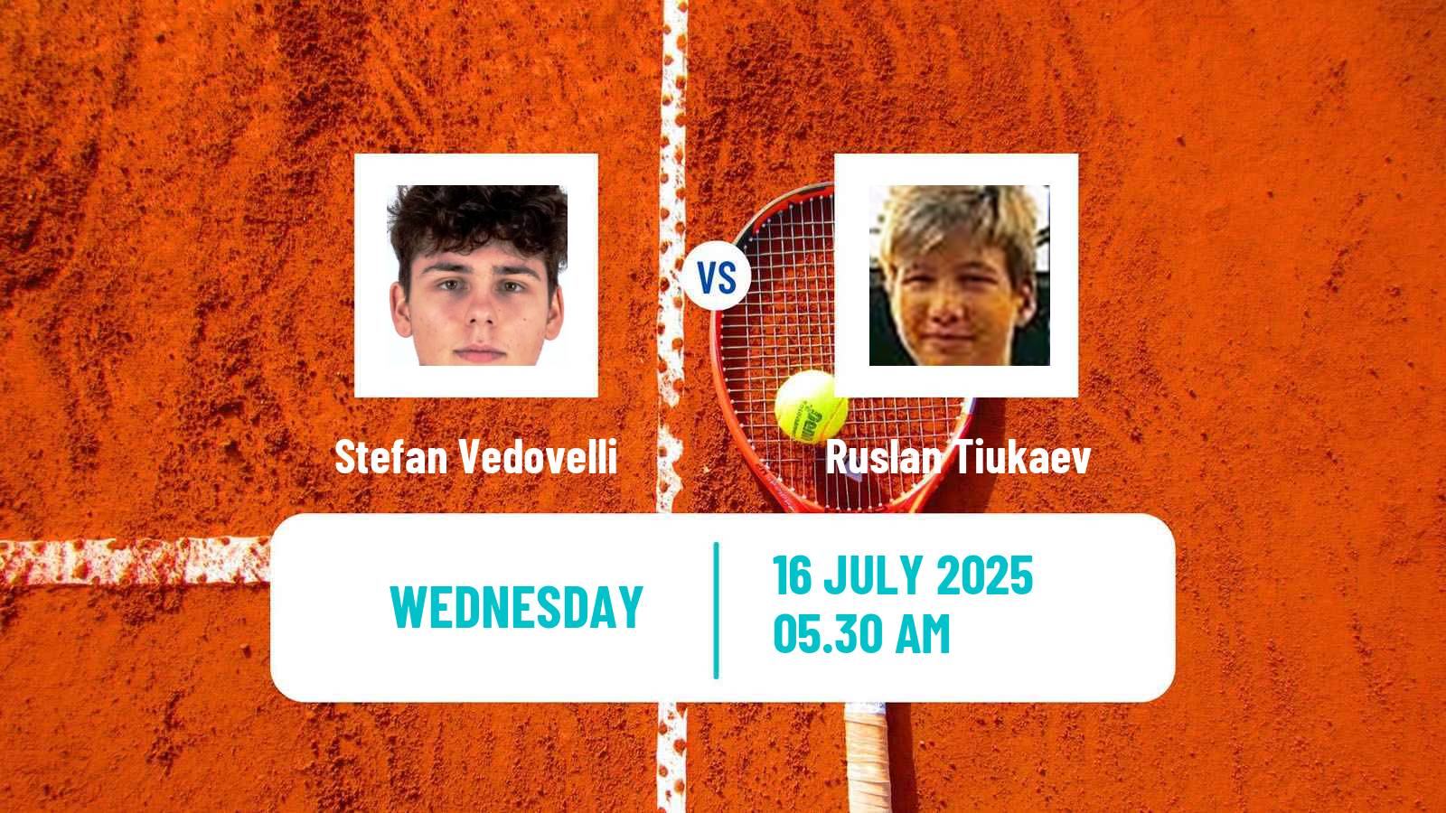 Tennis ITF M15 Monastir 28 Men Stefan Vedovelli - Ruslan Tiukaev