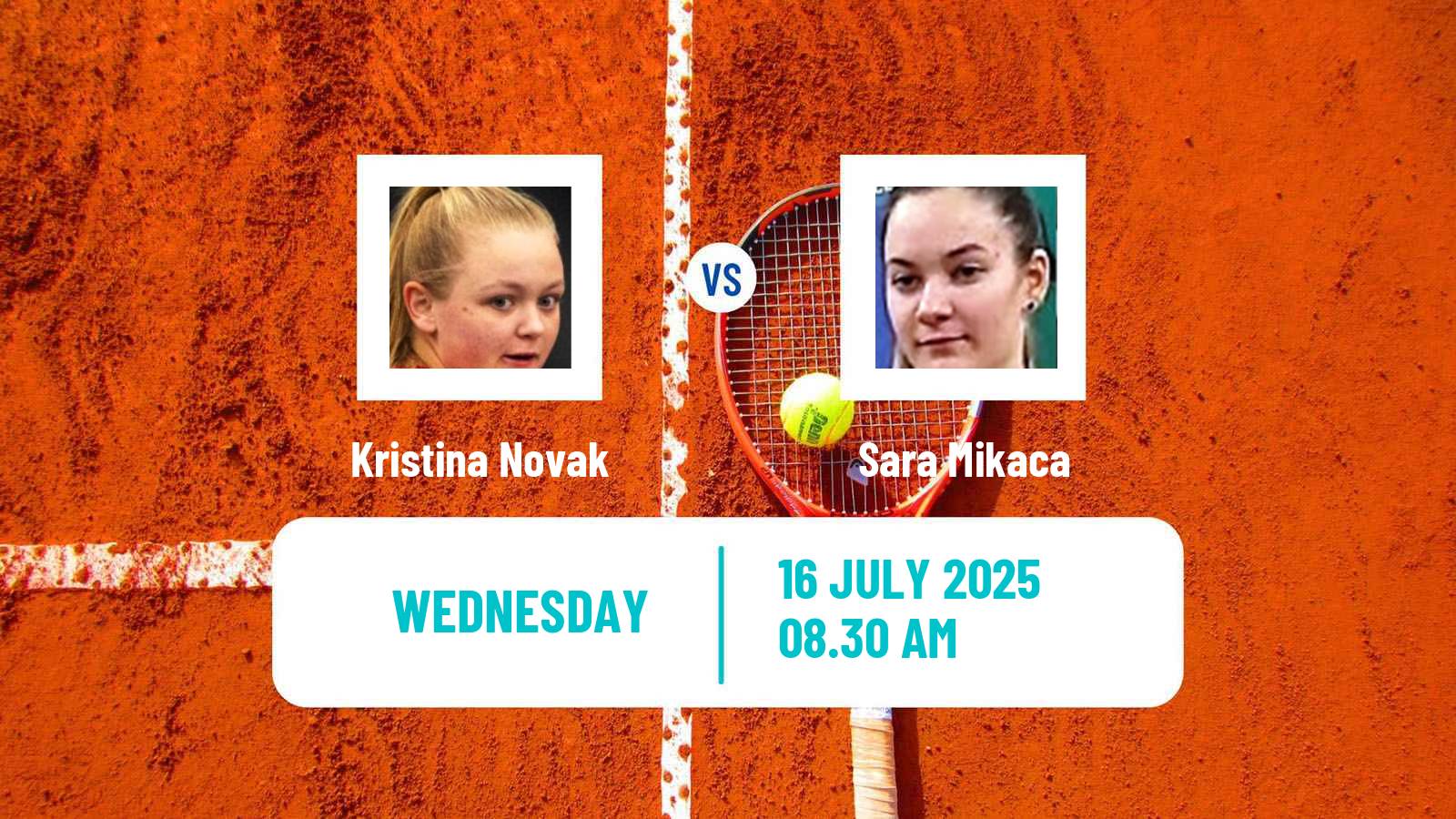 Tennis ITF W15 Krsko Women Kristina Novak - Sara Mikaca
