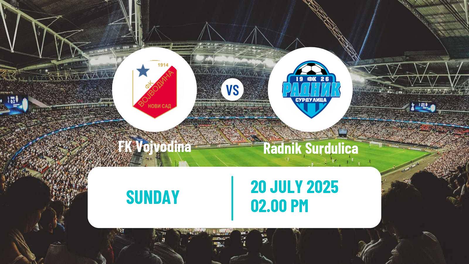 Soccer Serbian Superliga Vojvodina - Radnik Surdulica