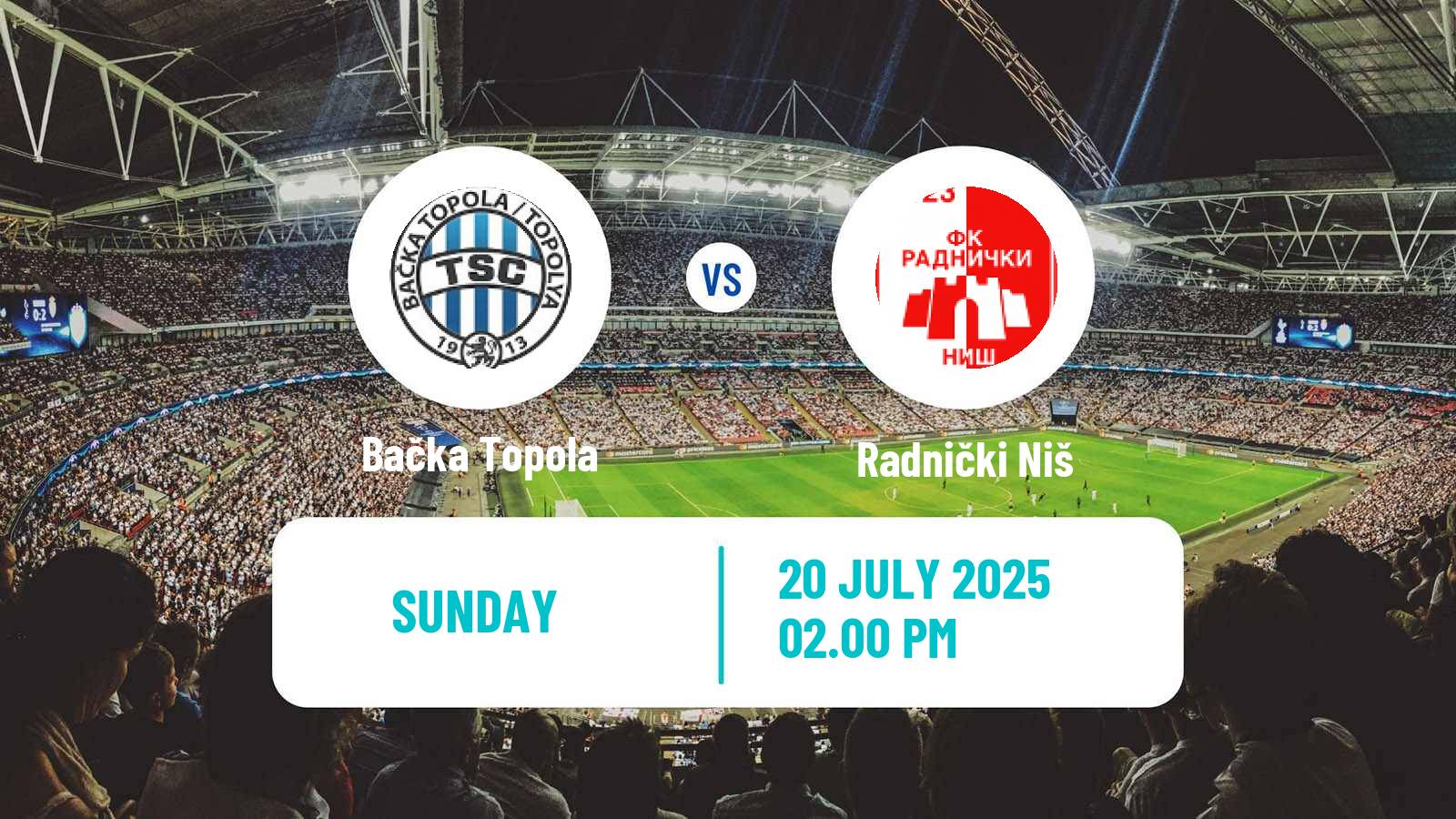 Soccer Serbian Superliga Bačka Topola - Radnički Niš