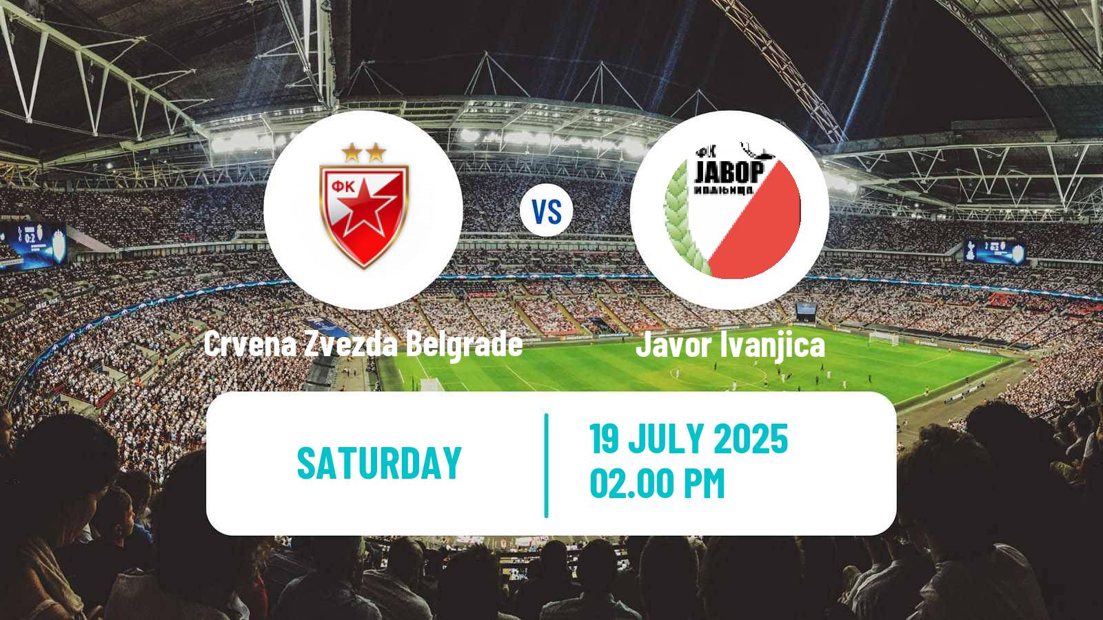 Soccer Serbian Superliga Crvena Zvezda Belgrade - Javor Ivanjica