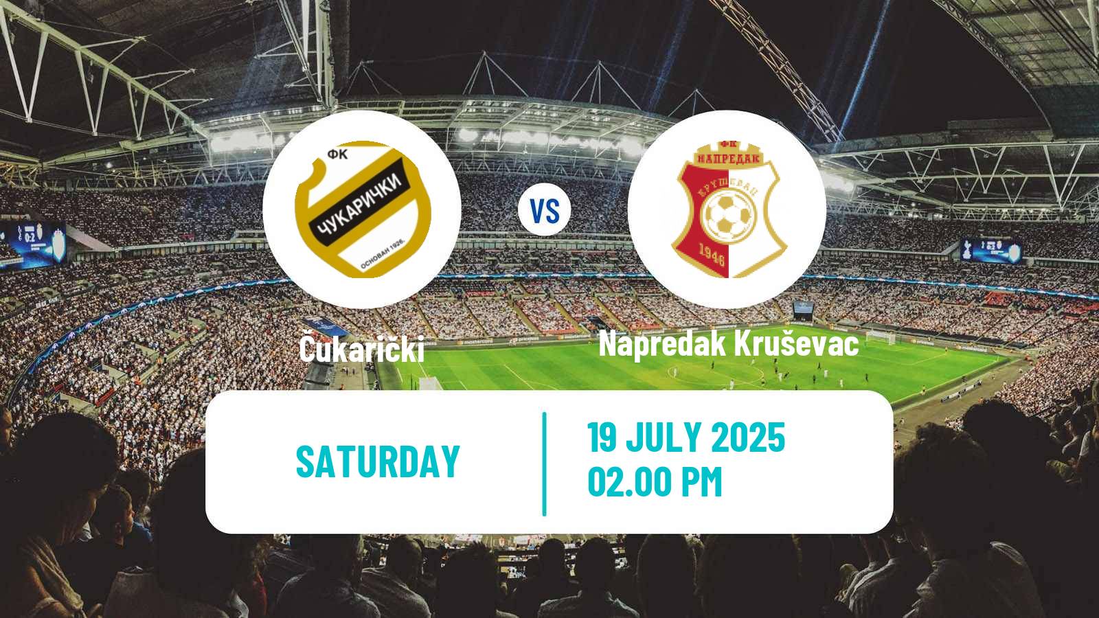 Soccer Serbian Superliga Čukarički - Napredak Kruševac