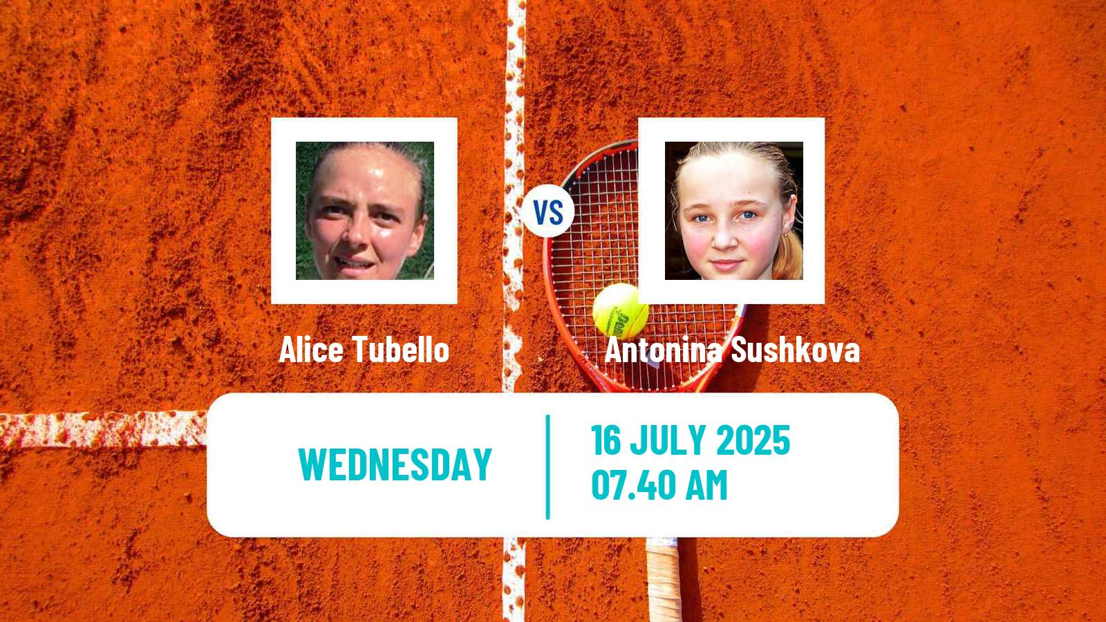 Tennis ITF W35 Torino Women Alice Tubello - Antonina Sushkova