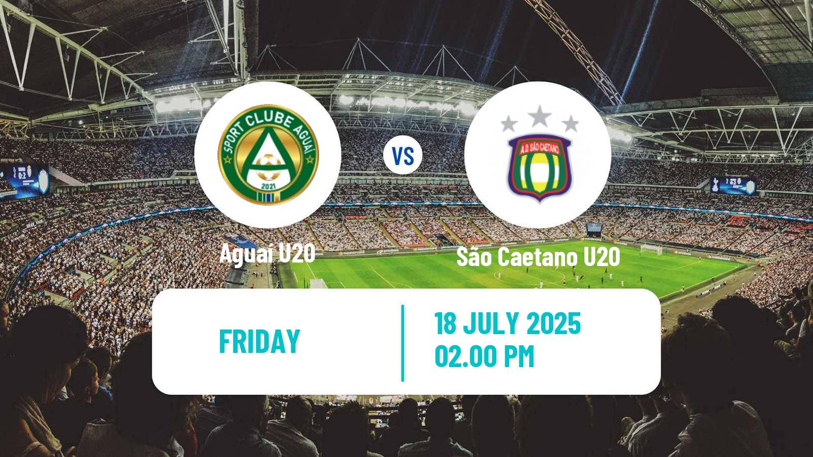 Soccer Brazilian Paulista U20 Aguaí U20 - São Caetano U20