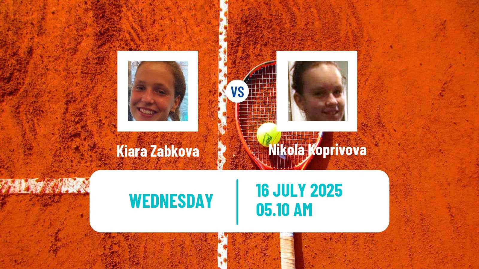 Tennis ITF W75 Olomouc Women Kiara Zabkova - Nikola Koprivova