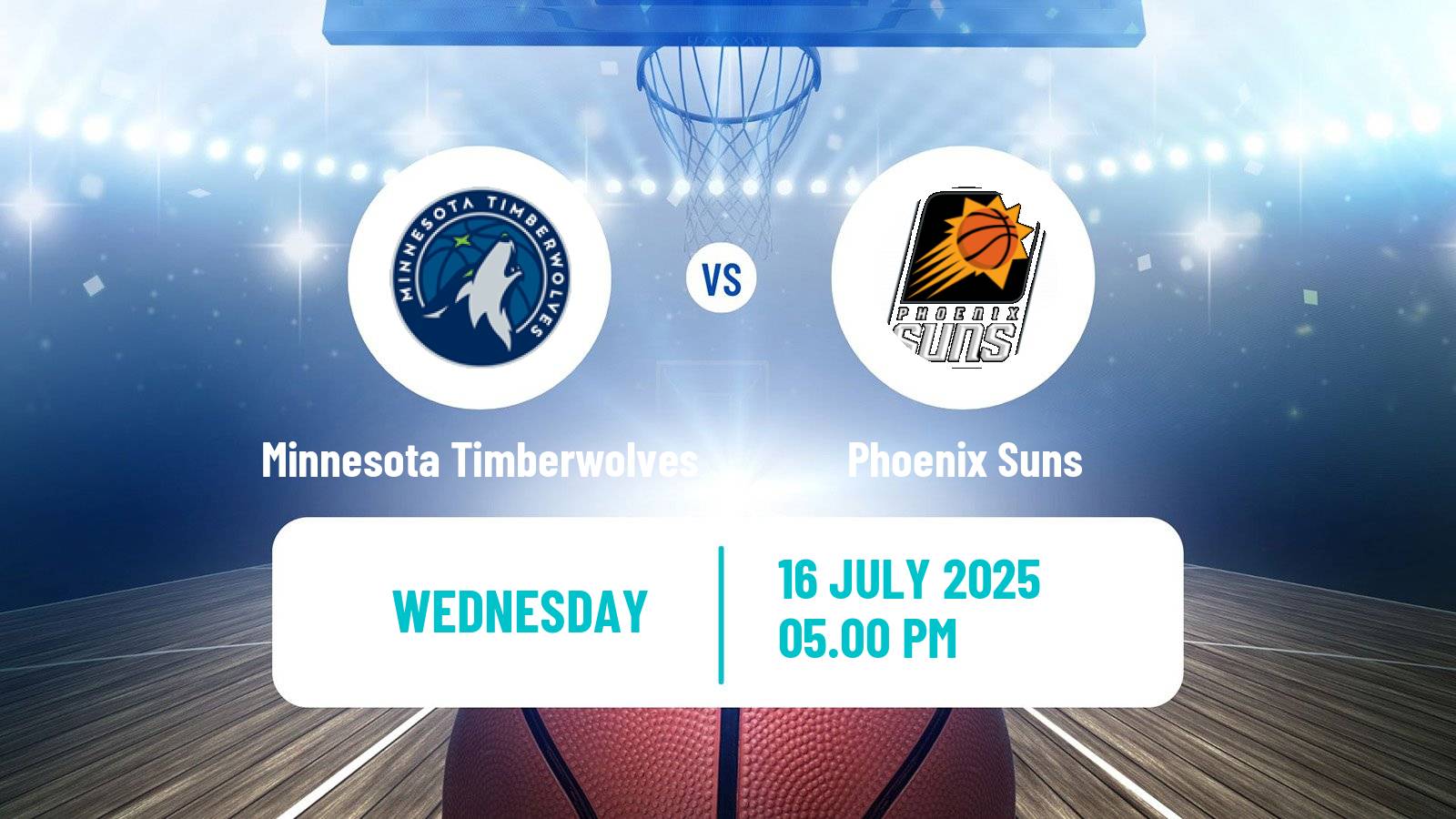 Basketball NBA Las Vegas Summer League Minnesota Timberwolves - Phoenix Suns