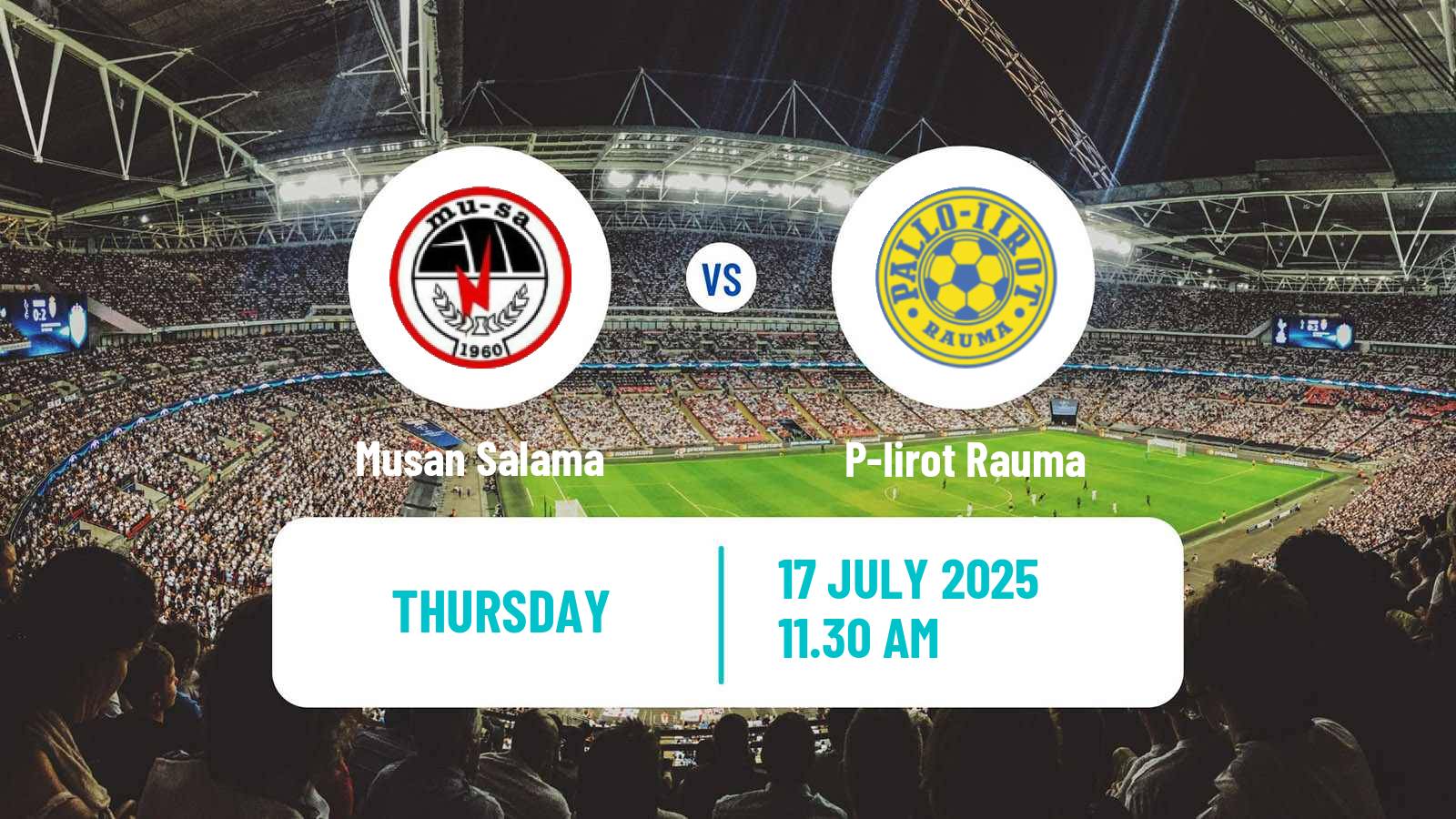 Soccer Finnish Kakkonen Group B MuSa - P-Iirot Rauma