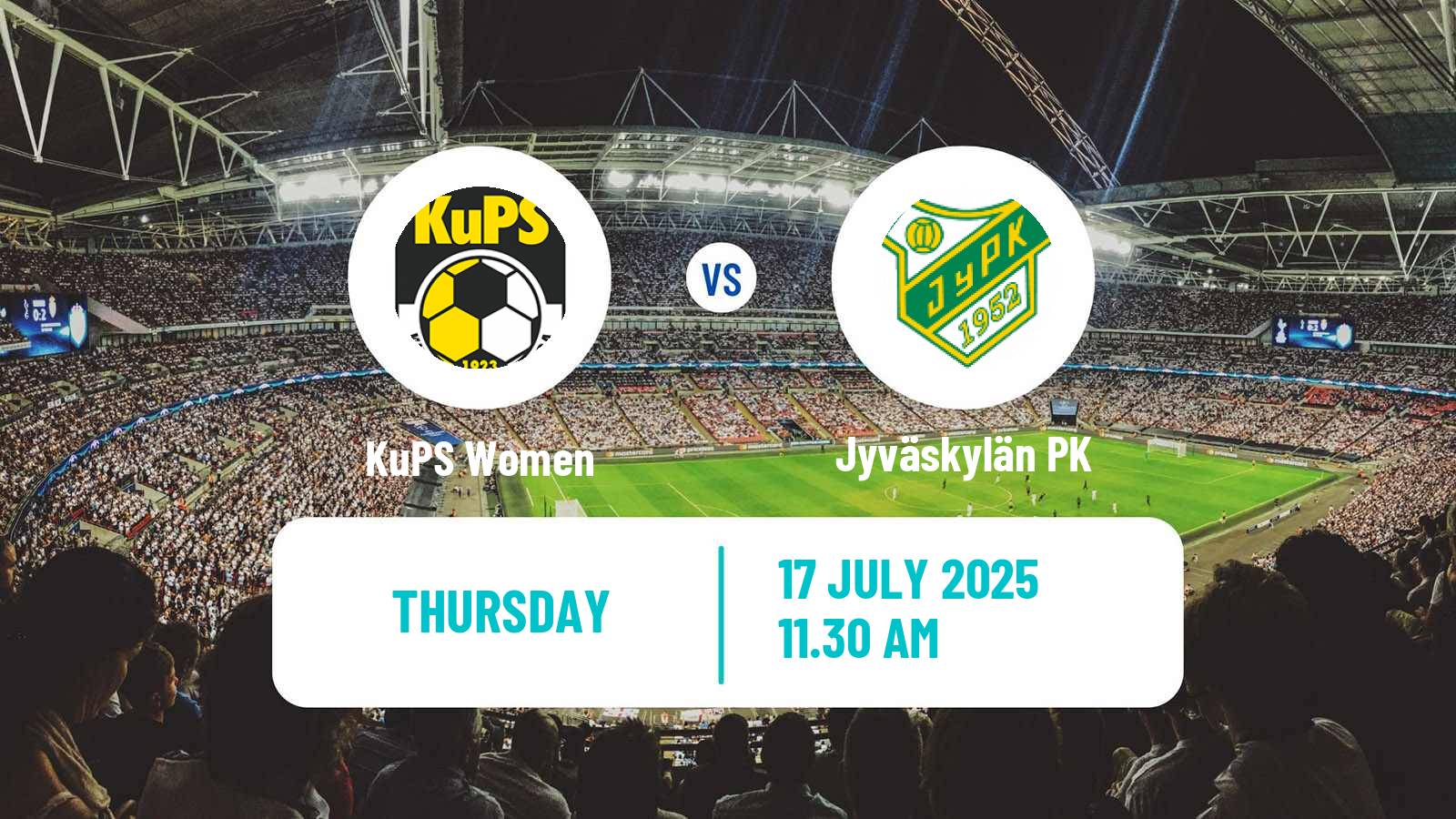 Soccer Finnish Kansallinen Liiga Women KuPS - Jyväskylän PK