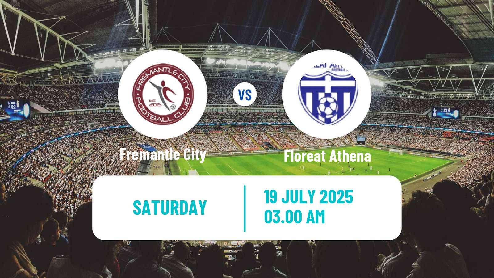 Soccer Australian NPL Western Australia Fremantle City - Floreat Athena