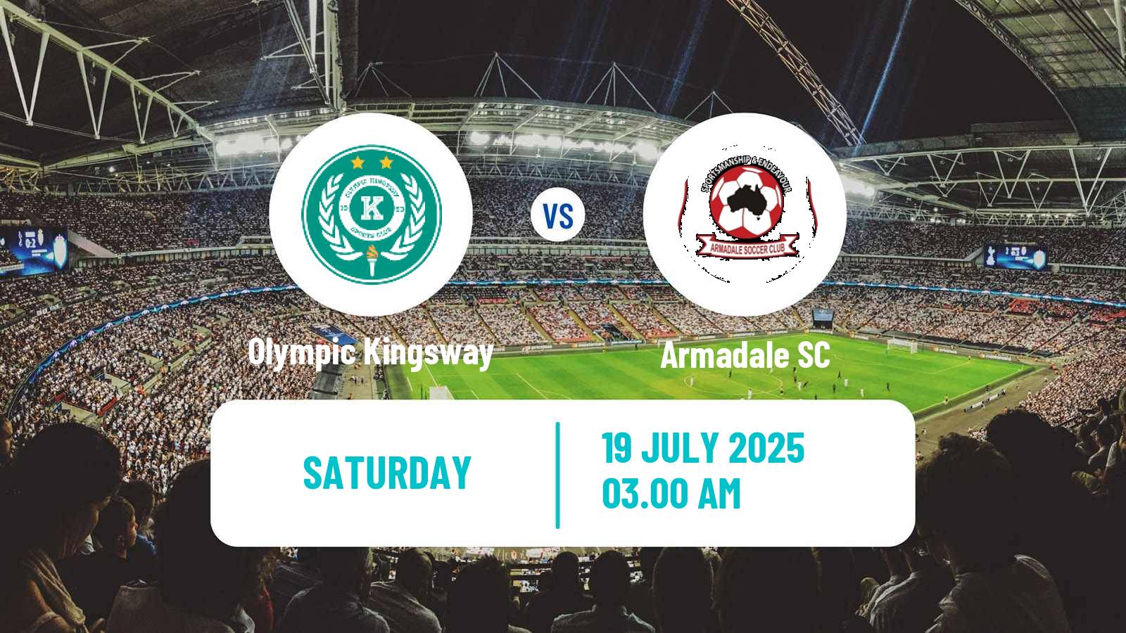 Soccer Australian NPL Western Australia Olympic Kingsway - Armadale