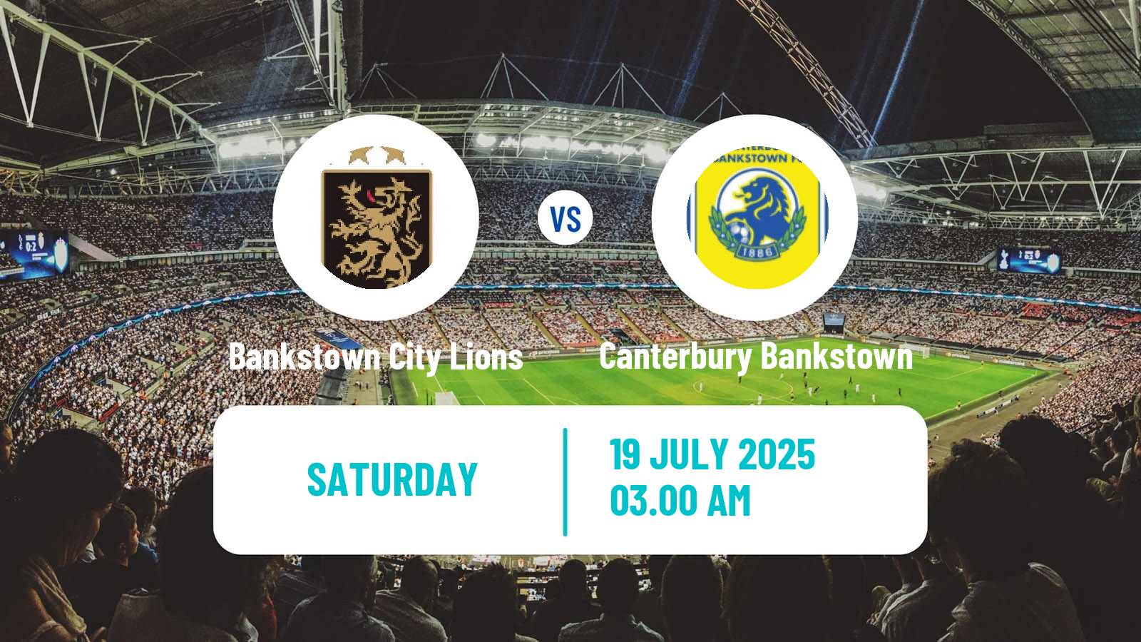 Soccer Australian NSW League One Bankstown City Lions - Canterbury Bankstown