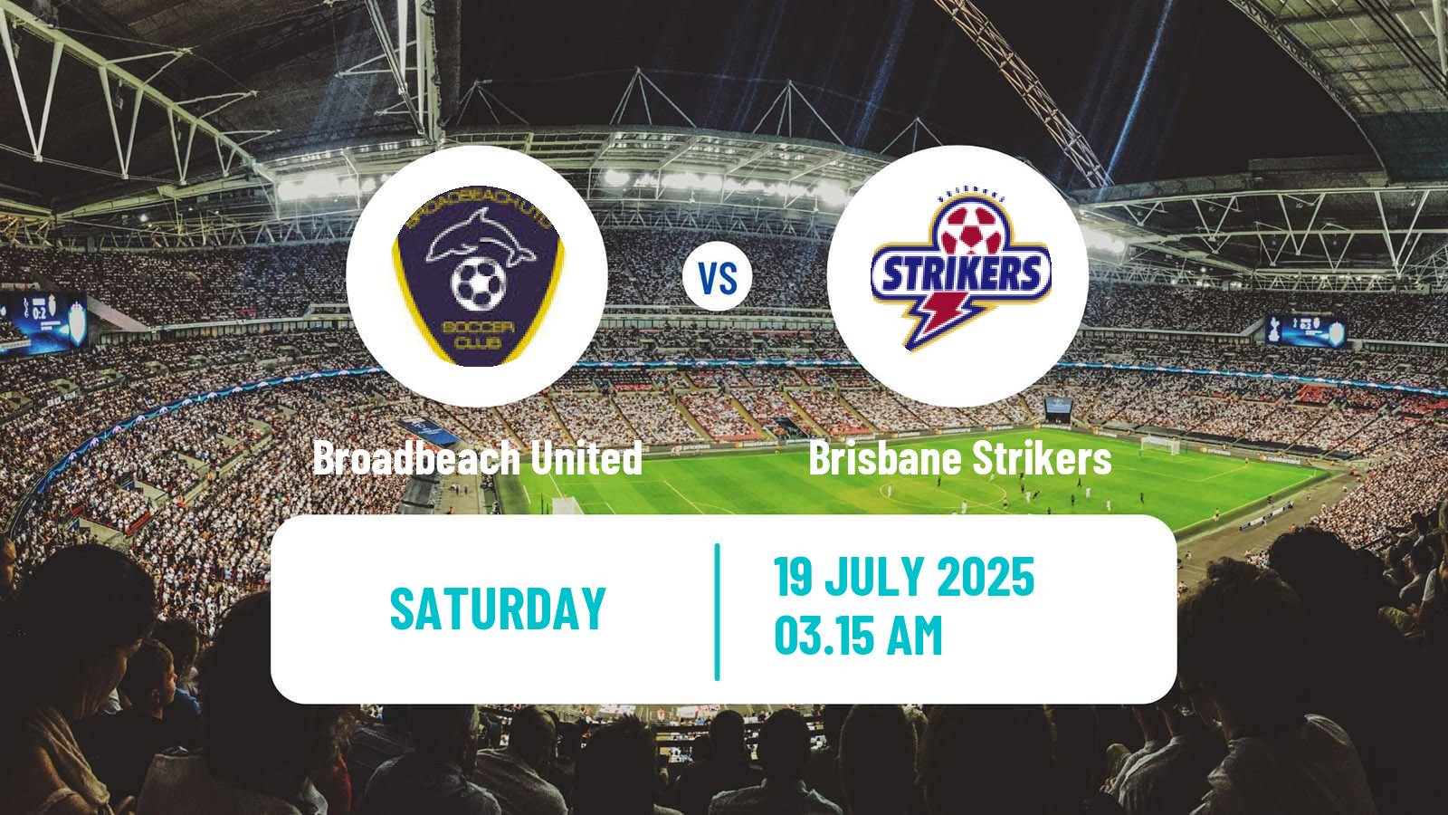 Soccer Australian Queensland Premier League Broadbeach United - Brisbane Strikers