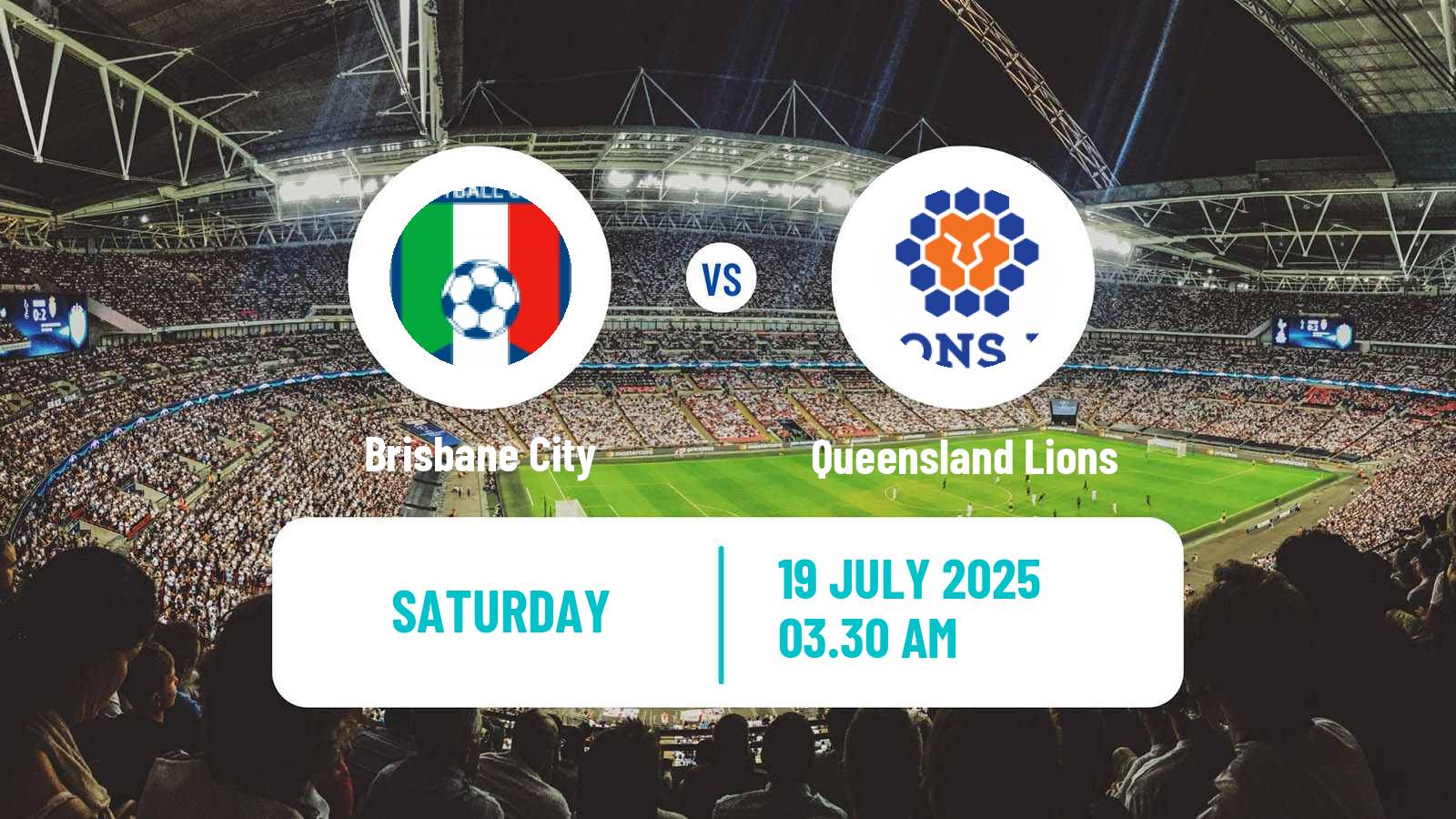 Soccer Australian NPL Queensland Brisbane City - Queensland Lions