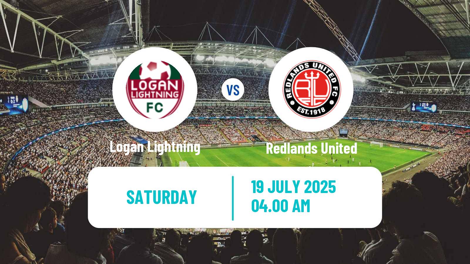 Soccer Australian Queensland Premier League Logan Lightning - Redlands United