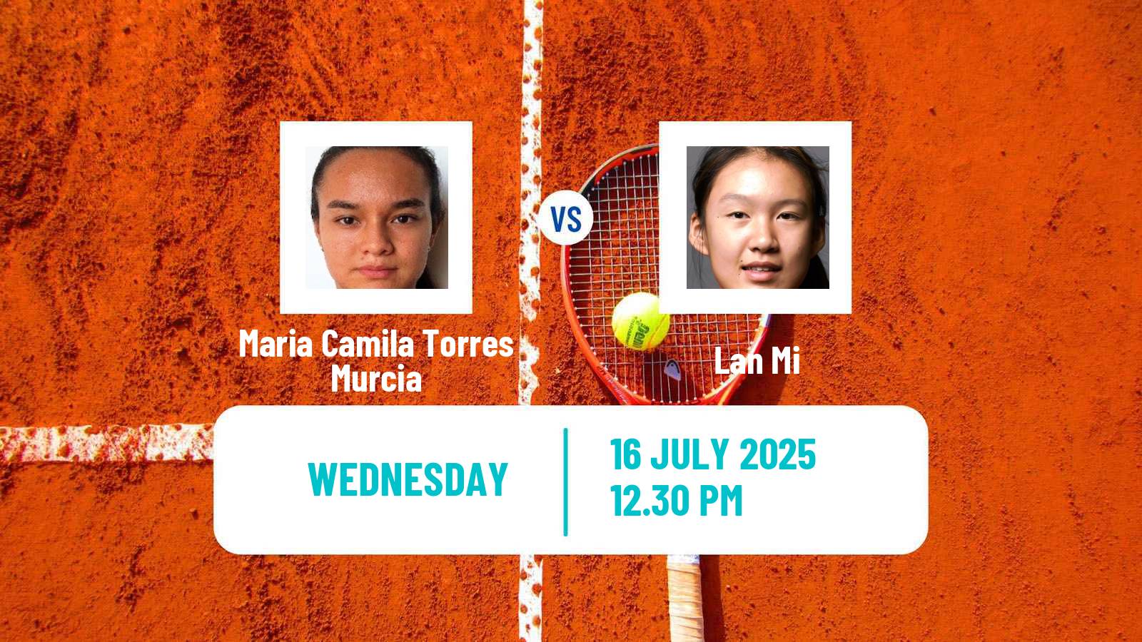 Tennis ITF W15 Huamantla 3 Women Maria Camila Torres Murcia - Lan Mi