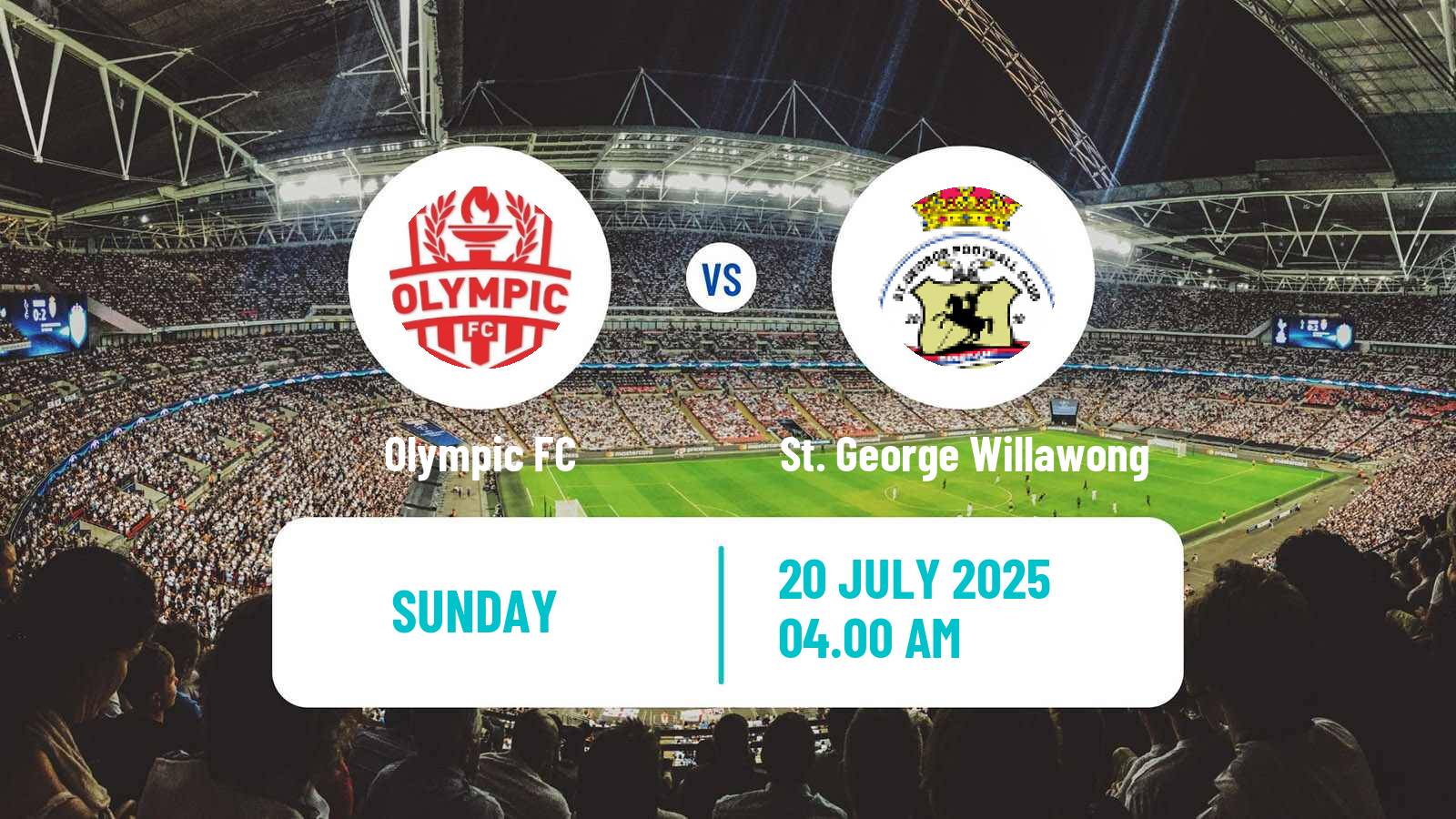 Soccer Australian NPL Queensland Olympic FC - St. George Willawong