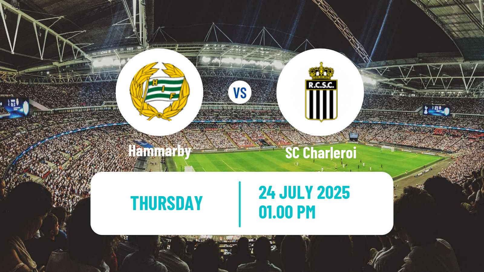 Soccer UEFA Europa Conference League Hammarby - Charleroi