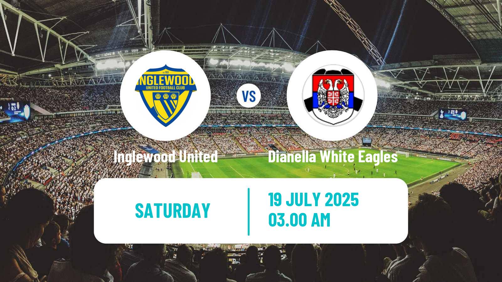 Soccer Australian WA State League Inglewood United - Dianella White Eagles
