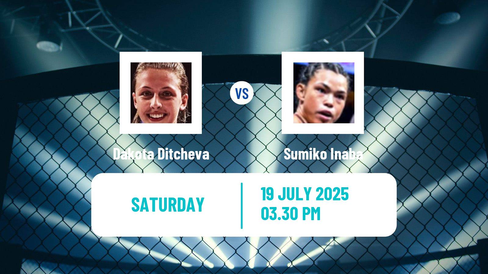 MMA Flyweight Pfl Women Dakota Ditcheva - Sumiko Inaba