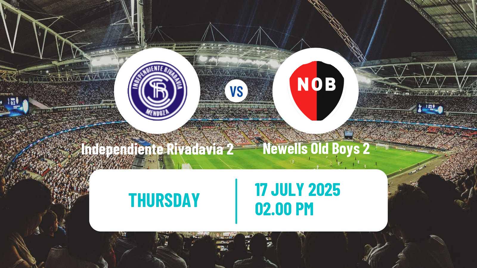 Soccer Argentinian Reserve League Independiente Rivadavia 2 - Newells Old Boys 2