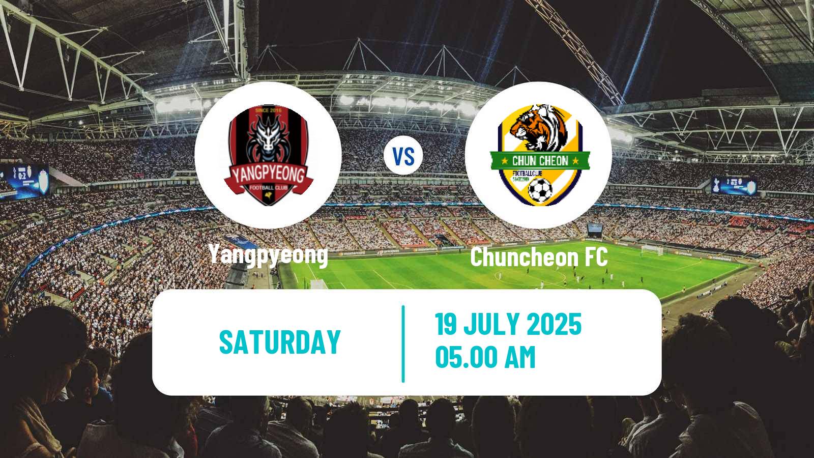 Soccer South Korean K3 League Yangpyeong - Chuncheon