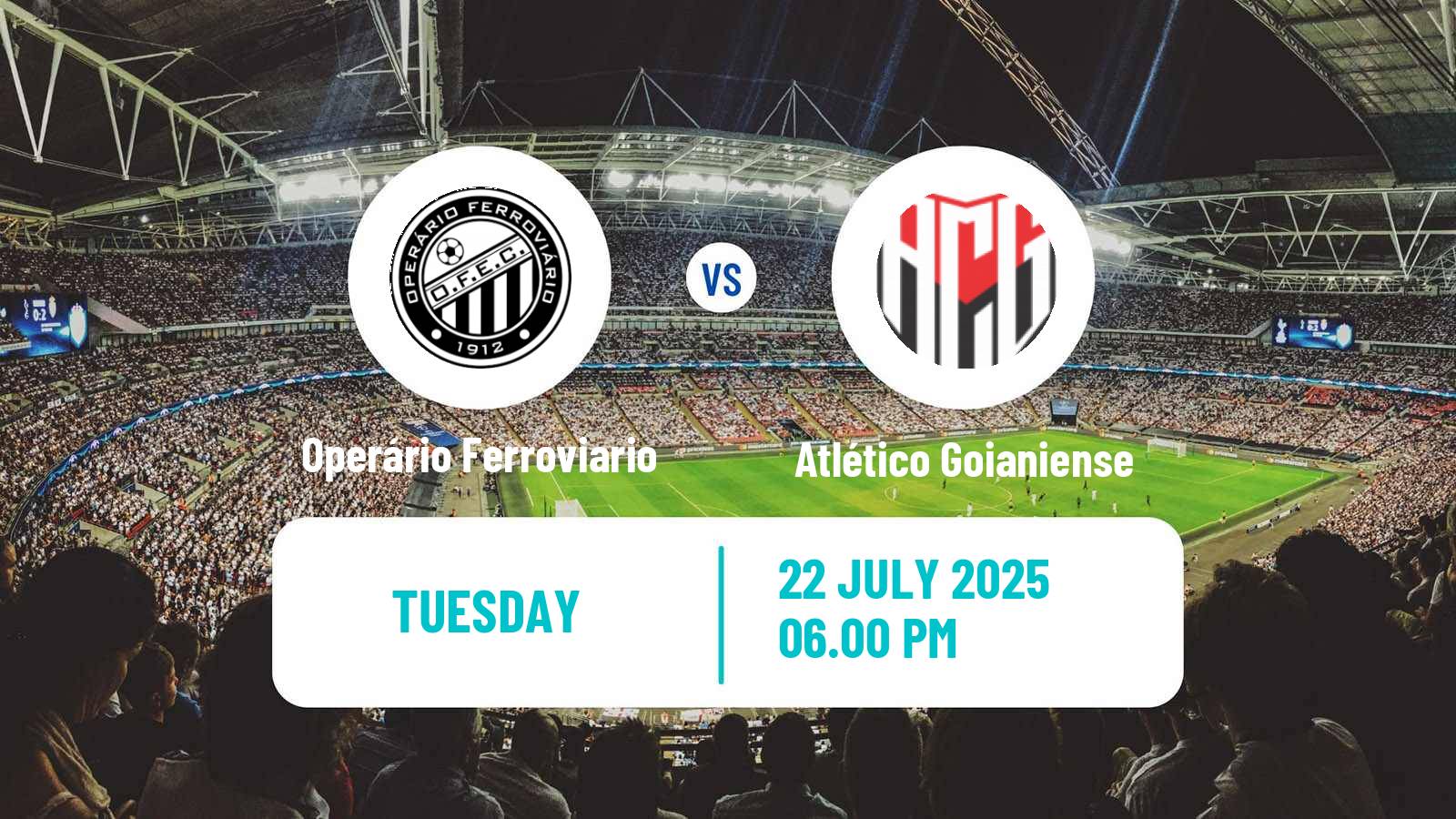 Soccer Brazilian Serie B Operário Ferroviario - Atlético Goianiense