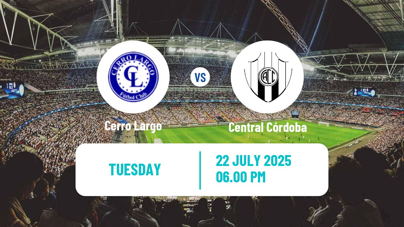 Soccer Copa Sudamericana Cerro Largo - Central Córdoba