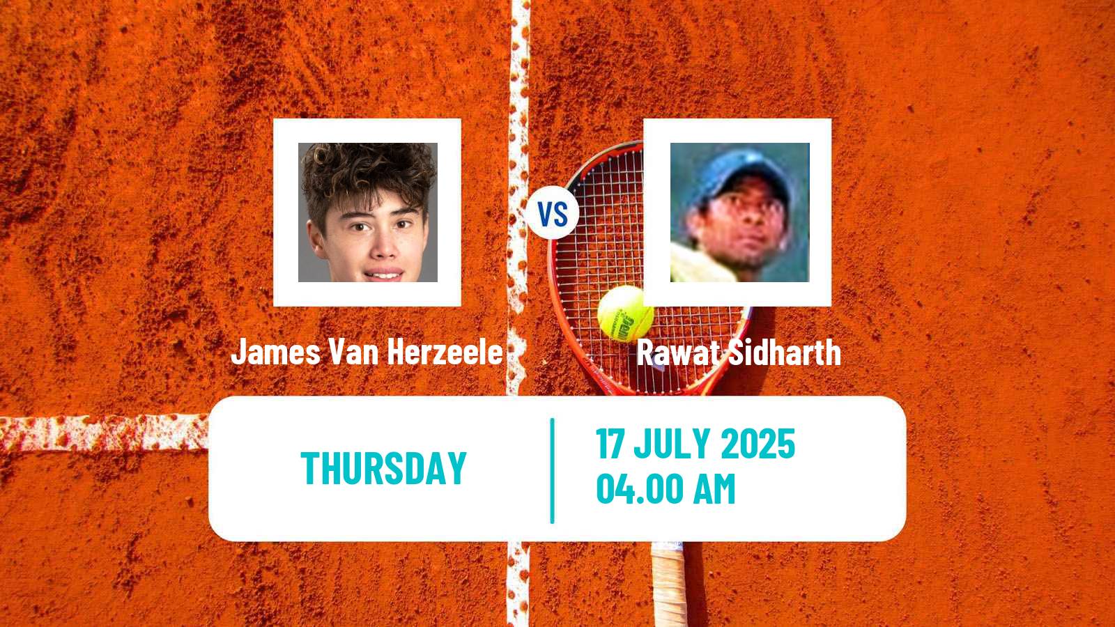 Tennis ITF M15 Nakhon Pathom Men James Van Herzeele - Rawat Sidharth